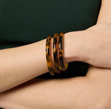 Julie Vos Madison Statement Bangle Tortoiseshell