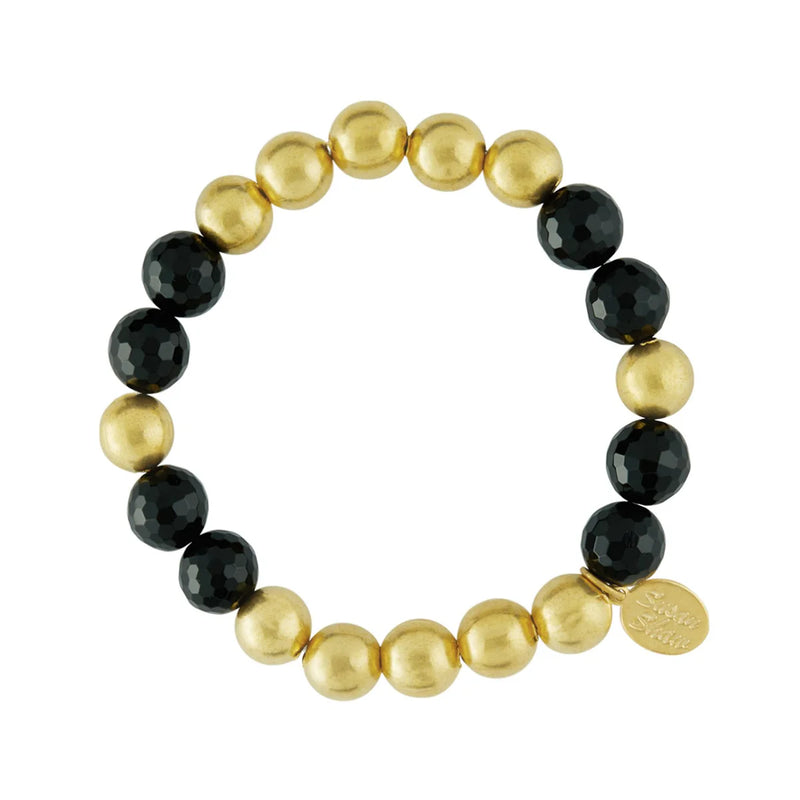 Susan Shaw Mini Margaret Onyx Bracelet