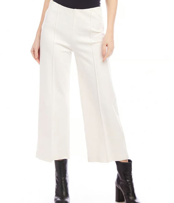 Karen Kane Pintuck Pants Off White