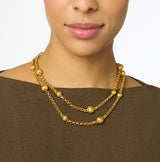 Julie Vos Cirque Station Necklace Gold