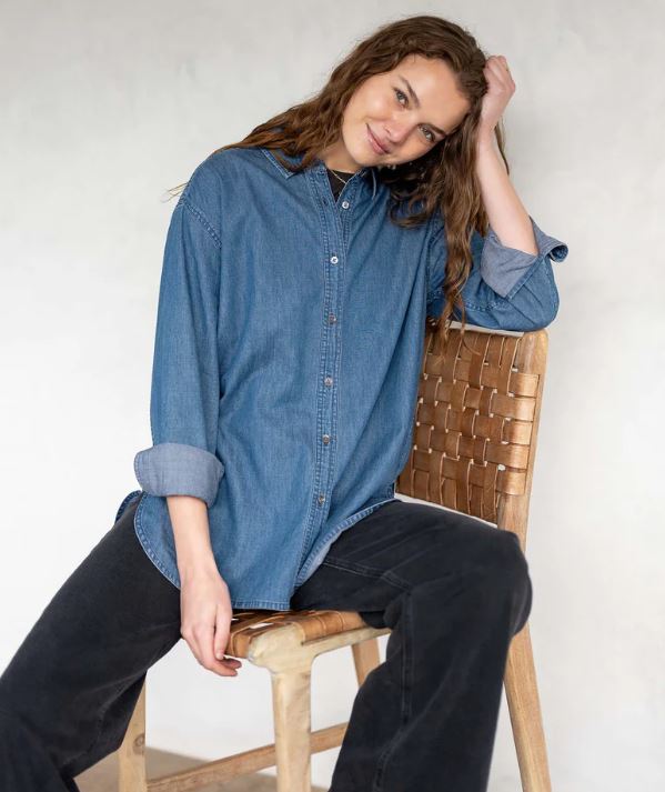 Mersea/Voyager Brontë Oxford Button Up Chambray