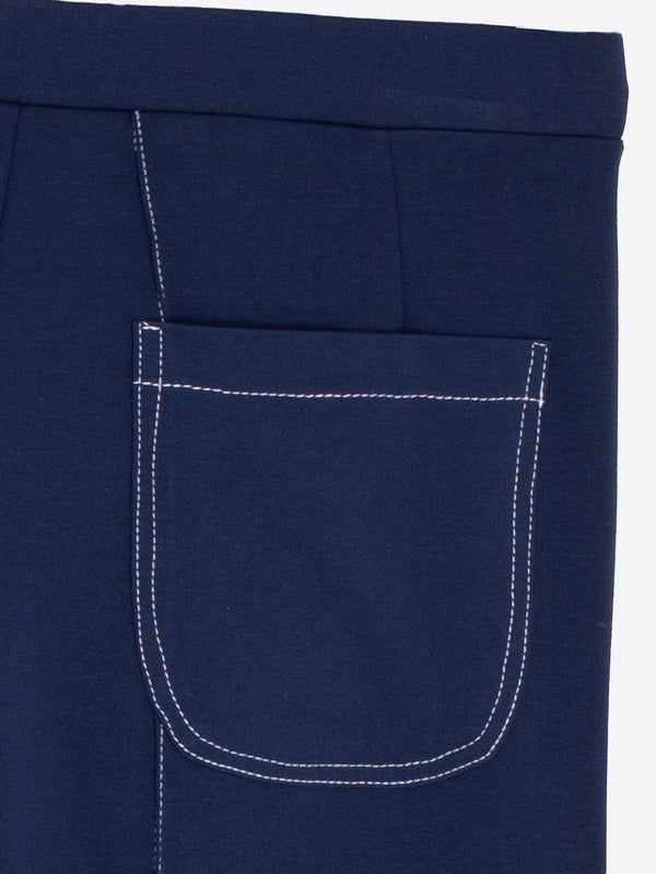 Vilagallo Trouser Bettina Punto Roma Azul Marino Pant