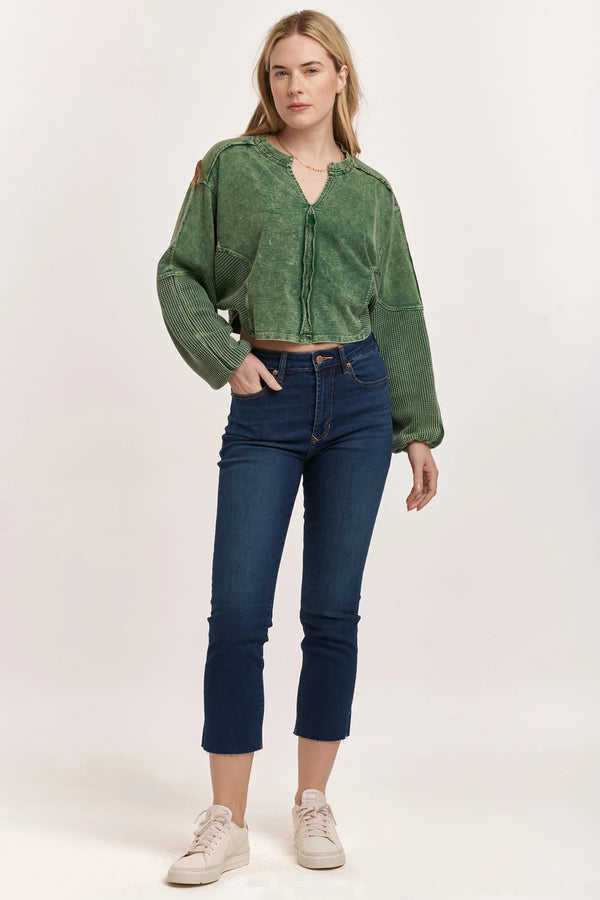 Dear John Frankie Super High Rise Crop Jean Binz