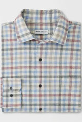 Peter Millar White Rock Cotton Sport Shirt White