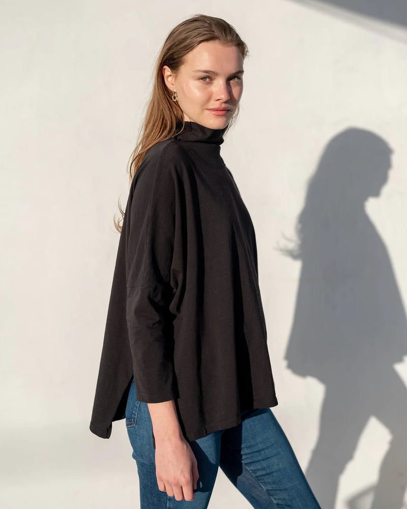 Mersea Catalina Turtleneck Tee Black