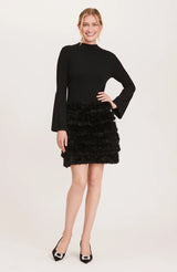 Tyler Boe Silver Skimmer Dress Black