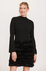 Tyler Boe Silver Skimmer Dress Black