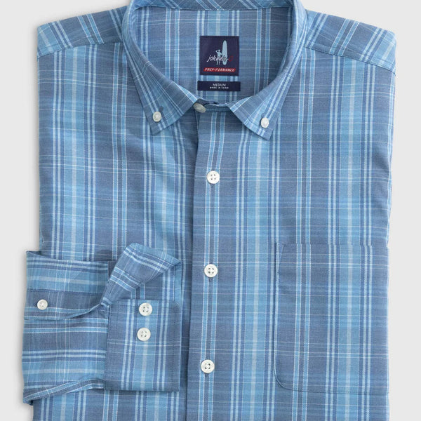 Johnnie-O Conover PREP-FORMANCE Button Up Shirt Wake