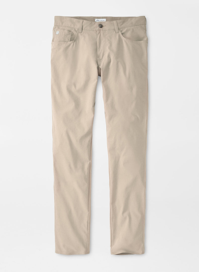 Peter Millar Stretch 5 Pocket Pants Mens 32 Gray Logo
