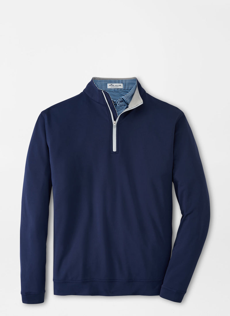 Peter Millar Perth Performance Quarter-Zip in Navy