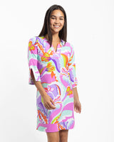 Jude Connally Megan Dress Mod Floral Seamist