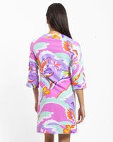 Jude Connally Megan Dress Mod Floral Seamist