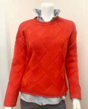 OST Basket Stitch Sweater Flame