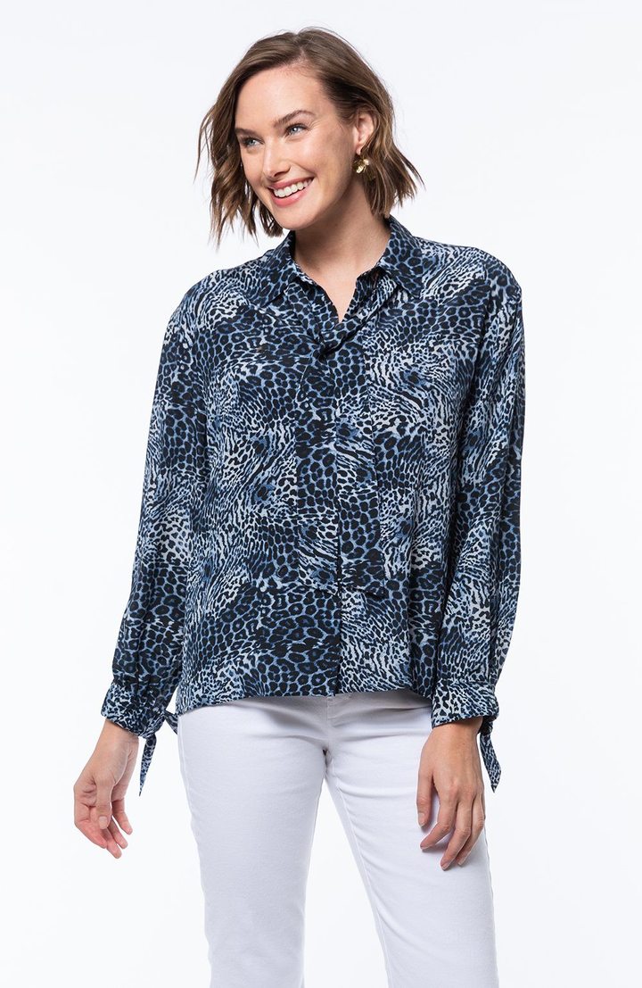 Tyler Boe Cecelie Leopard Print Blouse Multi – Dan's Southern Prep