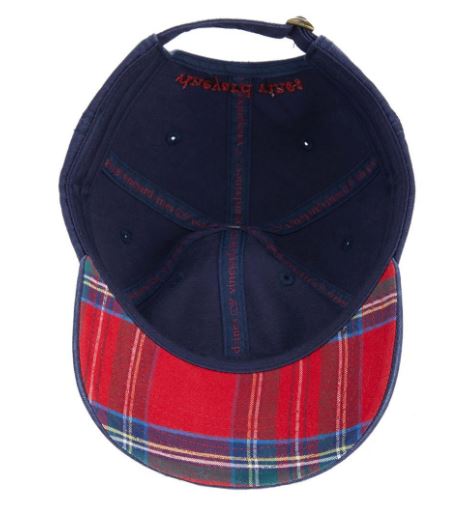 Vineyard Vines Jolly Plaid Baseball Cap Calypso Red