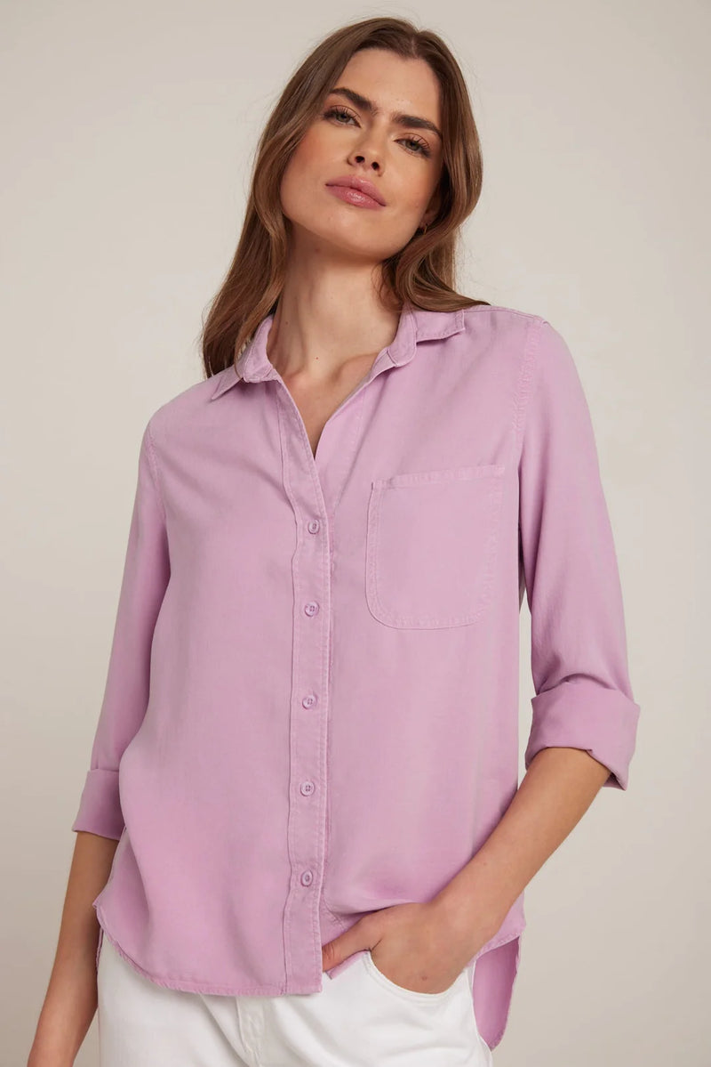 Bella Dahl Shirt Tail Button Down Orchid Blush Dan s Southern Prep