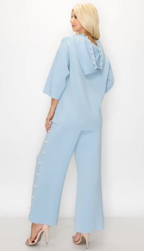 JOH Farrah Pearl Long Pant Sky Blue