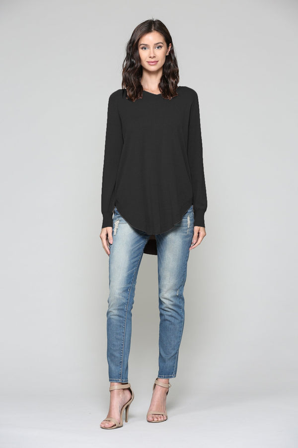 JOH Cashmere Sadie Top Black