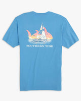 Southern Tide Sunset Sailor T-Shirt Boat Blue