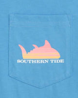 Southern Tide Sunset Sailor T-Shirt Boat Blue